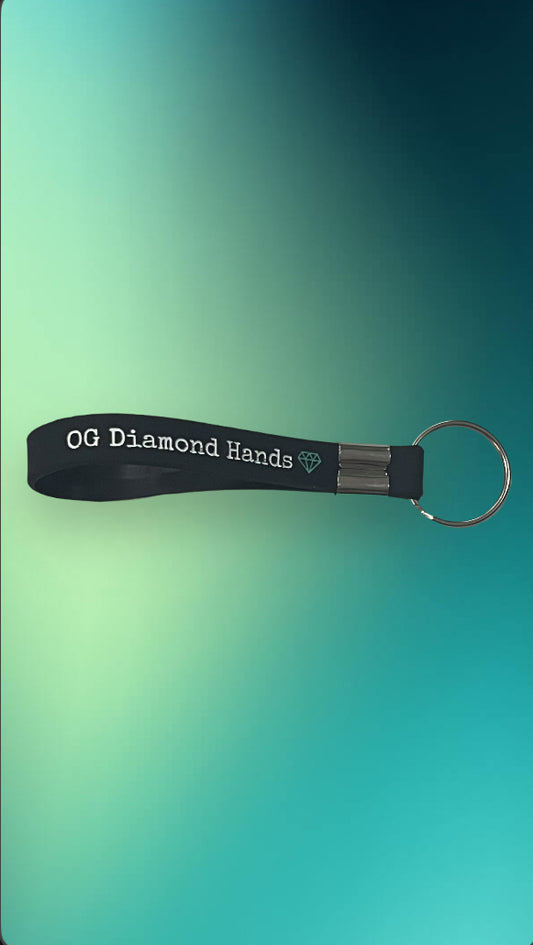 OG Diamond Hands "to the moon or to the grave" KeyChain